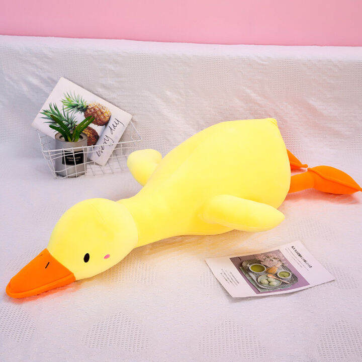 plush-toy-cute-duck-doll-girl-sleeping-bed-pillow-long-pillow-big-white-goose-holiday-doll