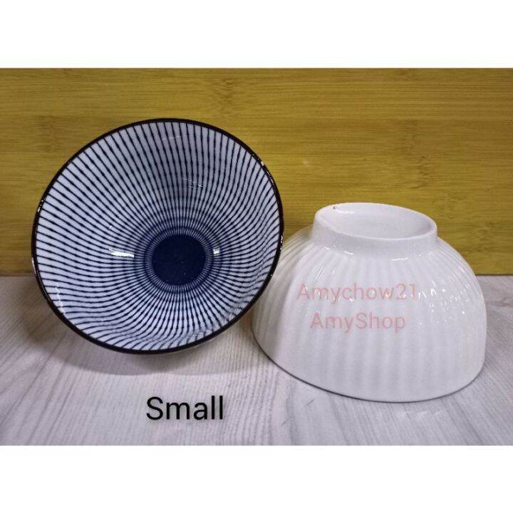 BLUE WHITE CERAMIC RAMEN JAPANESE CHINESE SOUP BOWL Lazada PH