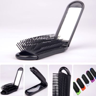 【CC】 11x4.2cm Size Purse Comb Hair Combs Folding with Mirror