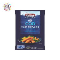 Youngs 60 Cod Fish Fingers 1.5Kg ยังส์ 60 ปลาคอดฟิชฟิงเกอร์ 1.5 กิโลกรัม