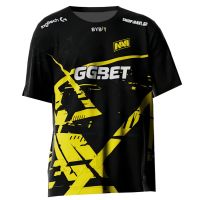 ฤดูร้อนใหม่ 2023 นาวีทีมเสื้อถักผู้ชายผู้หญิงเสื้อยืดด้านบน Jersey Natus Vince CSGO eSports นักเล่นเกม Street Wear