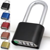 【YF】 4-Digit Number Combination Padlock Waterproof Strong Hardened Suitable for Indoor Outdoor Fence Door Sturdy Password Code Locks