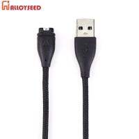 สายไฟ50/100ซม. อุปกรณ์เสริมสำหรับนาฬิกาอัจฉริยะอะไหล่ทดแทนสายชาร์จ USB ไนลอนถักแบบพกพาสำหรับ Garmin Venu 2 Instinct