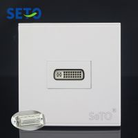 SeTo 86 Type 24+5/24+1 DVI Digital Visual Interface Wall Plate Socket Keystone Faceplate