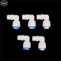 【YF】✼❐  5PCS Male 1/8  Thread - 1/4  Tube PE Pipe Fitting Hose Elbow Aquarium RO Filter Reverse Osmosis System