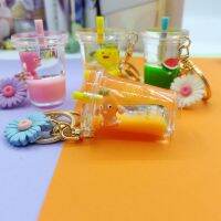 【hot】 New Trend Fashion Cup Keychain Colorful Fruit Into Pendant Anniversary !