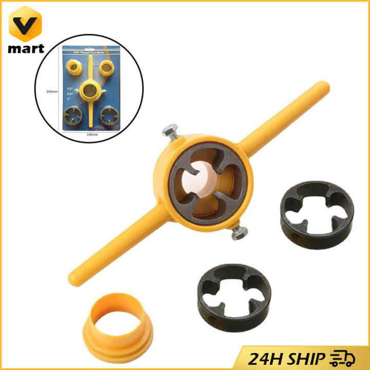 6pcs Professional Manual Pipe Threader Powerful 1/2 3/4 1 Inch Plumbing