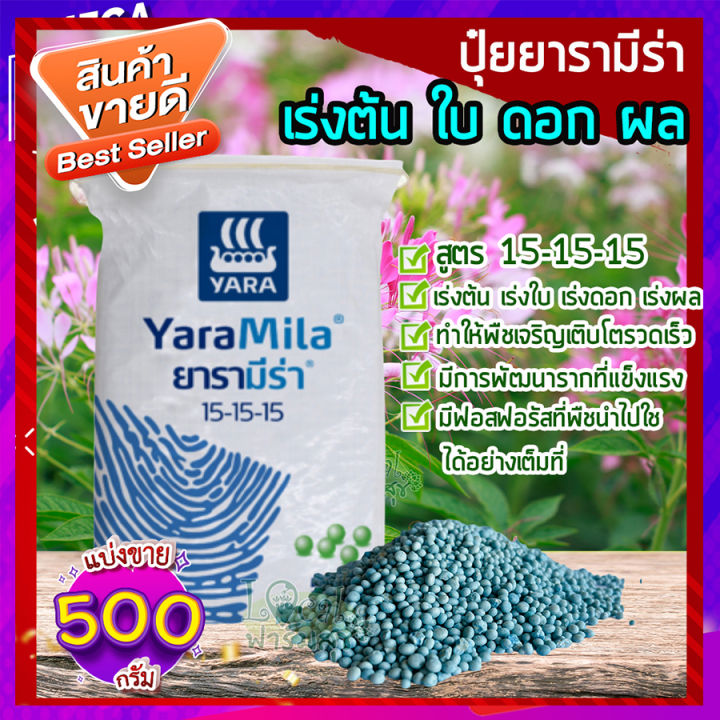 ปุ๋ยยารามีร่า-500g-สูตร-15-15-15-ปุ๋ยเคมี-ปุ๋ยเร่งต้น-ปุ๋ยเร่งใบ-ปุ๋ยเร่งราก-เร่งดอก-เร่งผล-ใส่ผัก-ผลไม้-ปุ๋ยใส่ต้นไม้-homes