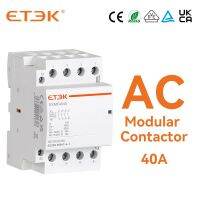 ETEK บ้าน AC คอนแทค380V สามเฟส4P 25A 40A 63A คอยล์ดินรถไฟ4NO