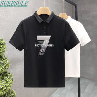 SUEESULE เทรนด์เสื้อเชิ้ตมีปกแบบหลวมและอเมริกันเสื้อยืดอเนกประสงค์ของเสื้อยืดแขนสั้นชายเสื้อโปโลฝ้ายบริสุทธิ์ฤดูร้อน