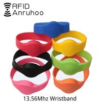 50PCS NFC Smart Chip Wristband 13.56Mhz Key Badge S50 1K Access Control Card RFID Bracelet ISO14443 IC Tag TV Remote Controllers