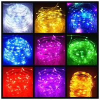 1/2/5/10M Led Fairy Lights Copper Wire String Holiday Outdoor Lamp Garland for Christmas Tree Garden Wedding Party Decoration