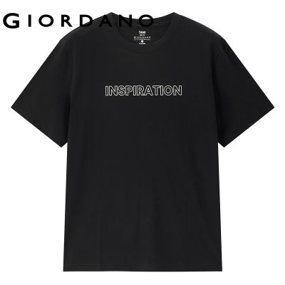 Giordano Official เสื้อยืดแขนสั้นผู้ชาย เสื้อแฟชั่นผช 13091004 816