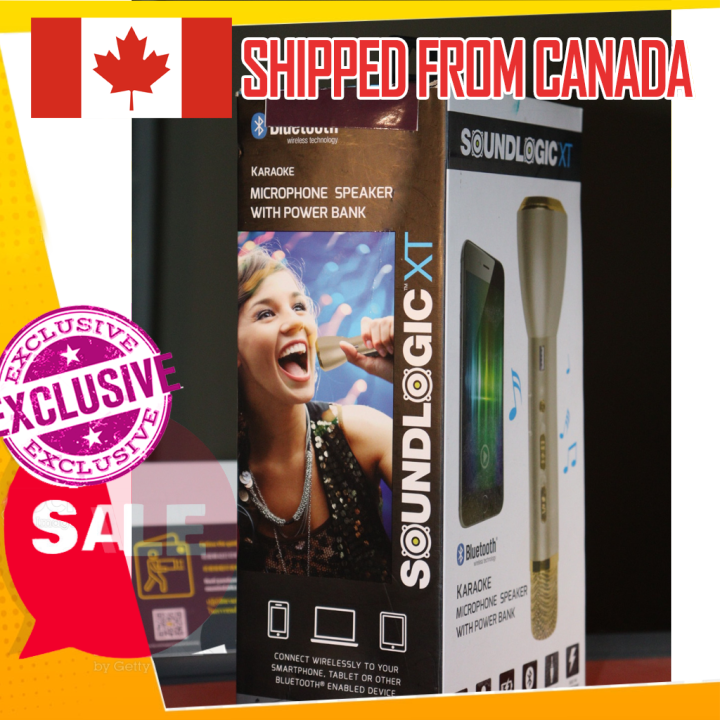 Soundlogic XT Bluetooth Karaoke Microphone Speaker with Powerbank