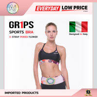 ชุดสปอร์ตบรา สปอร์ตบราออกกำลังกาย LADIES X- STARP SPORTS BRA POWER FLOWER  สีดำ Size.XL แบรนด์ GR1PS จาก Ai Retail