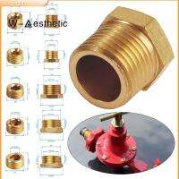 W-AESTHETIC เข็มเจาะท่อ ฝาท้ายรถ อะแดปเตอร์ตัวเชื่อมต่อ 1/8 "1/4" 3/8 "1/2" 3/4" ข้อต่อท่อร่วม ทนทานต่อการใช้งาน ด้ายชายหญิง อุปกรณ์ติดตั้งปลั๊ก ท่อพียู