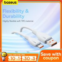 Baseus สาย USB ชนิด C สำหรับ Realme เหมาะสำหรับสายชาร์จเร็ว Huawei Pro สายชาร์จ USB-C สายดาต้าเหมาะสำหรับ Samsung Oneplus ทีบีอีนุ่ม F3