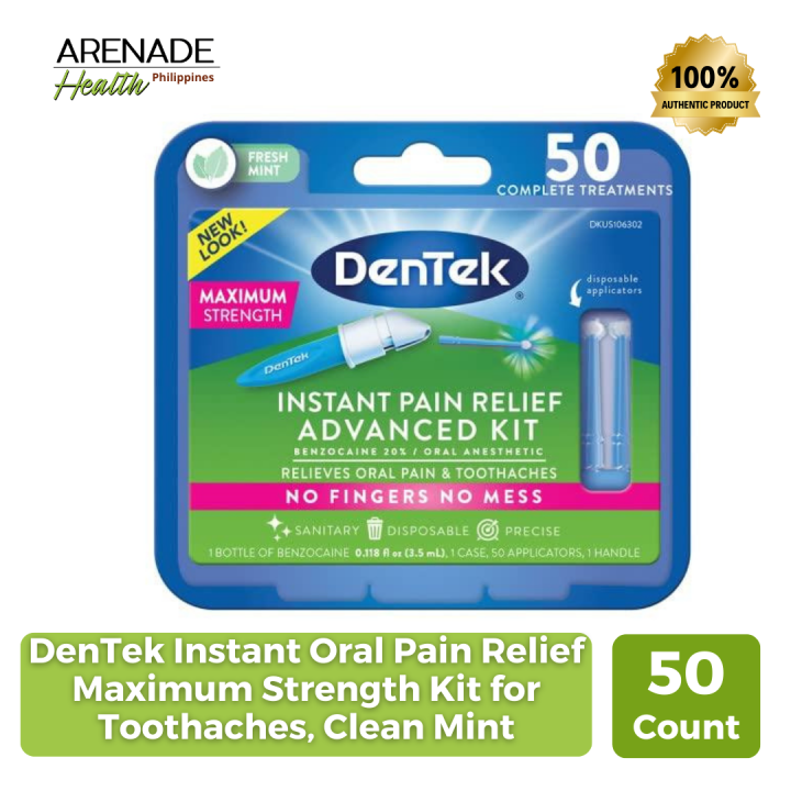 DenTek Instant Oral Pain Relief Maximum Strength Kit for Toothaches