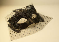 ? Black Lace Veil Butterfly Mask Halloween Banquet Party Party Masquerade Stage Childrens Day Mask