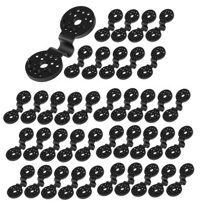 40Pcs Black Sun Shade Net Clip Greenhouse Shade Cloth Fix Clamp Plastic Fence Netting Hook Garden Tools