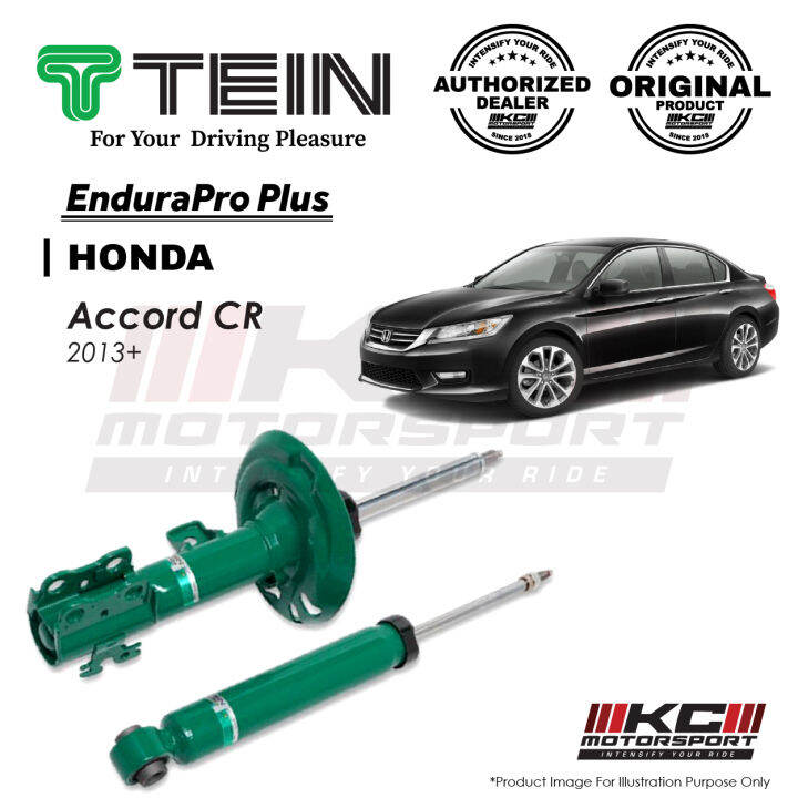 TEIN EnduraPro Plus Front Left Shock Absorber - 2008-2012 Honda Accord FWD (CP2)