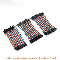 ;[-[; 120Pcs 40P 10Cm Male To Male, Female To Male, And Female To Female Dupont Cable Connector Breadboard Jumper Wires