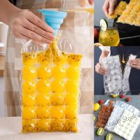 【Ready Stock】 ♘▦❃ C14 24Grids Disposable Ice Cube Bag Mold Trays Ice Cube Trays Self-Seal Faster Freezing Freezing Maker Summer Drinking Tool