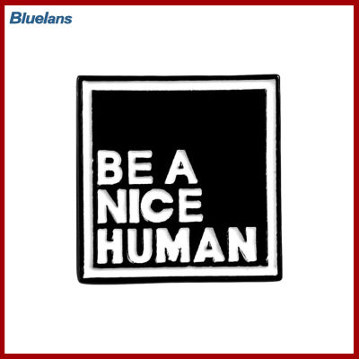 Bluelans®เป็นมนุษย์ที่ดีกล่องข้อความเคลือบสี่เหลี่ยมใส่เอกสารปกเสื้อแจ็คเก็ตหมุดเข็มกลัด