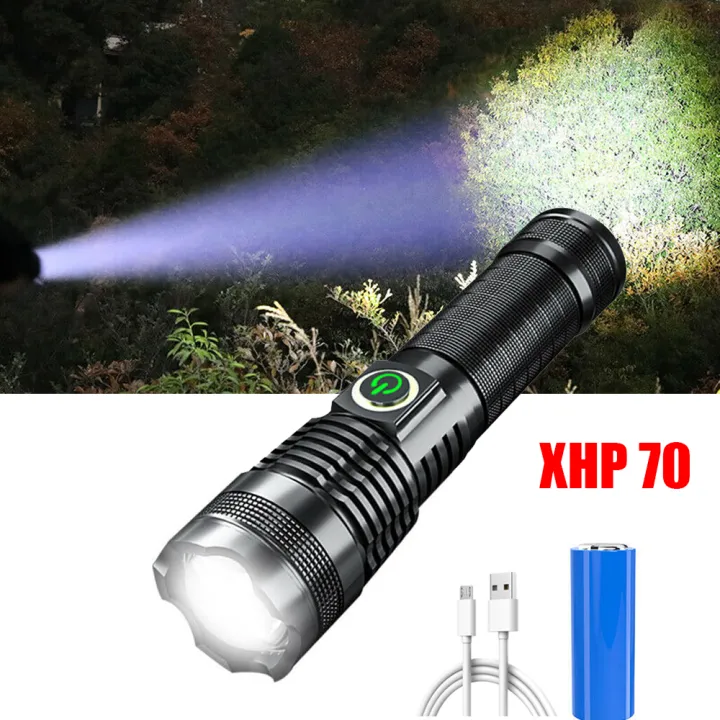 [In Stock] Original Torch Light Powerful Flashlight Re-chargeable ...