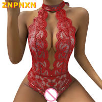 ZNPNXN ชุดชั้นในเซ็กซี่ One Piece Bodysuit Sex Open Bra Crotchless ชุดชั้นใน Body Suit