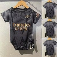 shot goods High Quality 2022-23 Arsenal Away Baby Romper Jersey Football Jersey Boys Girls Soccer Clothing Newborn Bodysuits Shirt