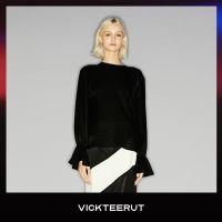 VICKTEERUT (ราคาปกติ 6,500-.) Ruffle Cuff Long Sleeve Blouse  เสื้อแขนยาว แขนระบาย