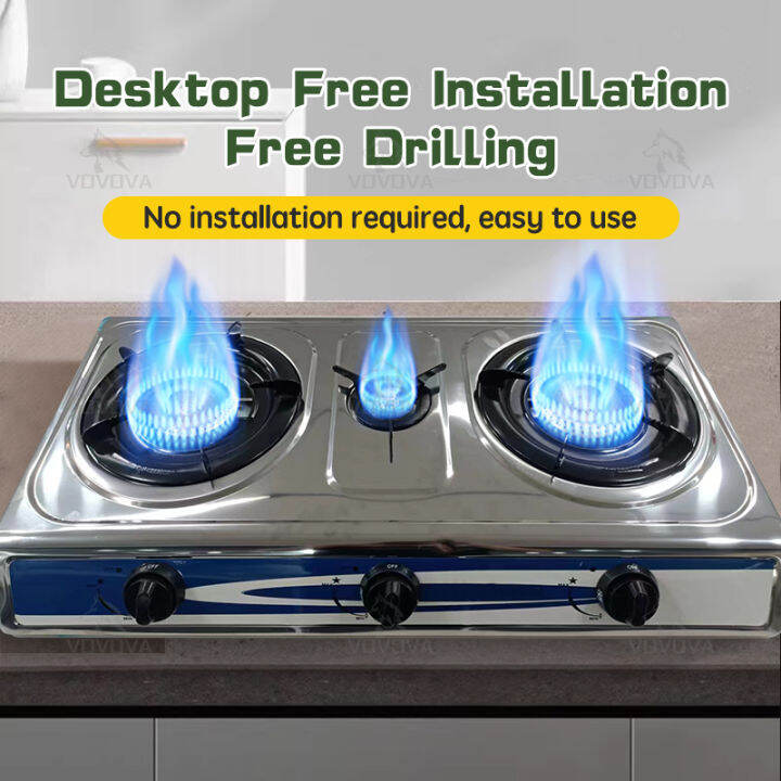 4.0KW Firepower Design Double Burner Portable Gas Stove Gas Stove Gas