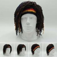 【YD】 Hot Dreadlocks Skullies Jamaican Knitted Wig Braid Hat Rasta Hair