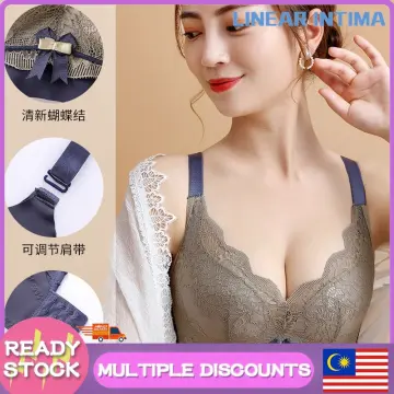 Big Size Women Bras Wireless Breathable Brassiere Thin Section Full Cup  Lingerie