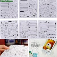 bjh❒☸❧  6 Sheets/set Calendar Paper Sticker Scrapbook Diary Planner Photo Children Hot!