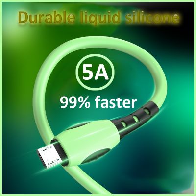 （A LOVABLE）5ACharging ChargerforPhone Type CUSB Data CordSilicone Durable Sync Line 1.2M/1.8M