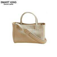 Smart King ใหม่ Mini Top Handle กระเป๋าผู้หญิงหนังวัวแท้แฟชั่น All-Match Girl Crossbody กระเป๋าสุภาพสตรีกระเป๋าถือมัลติฟังก์ชั่กระเป๋าเหรียญกระเป๋าโทรศัพท์