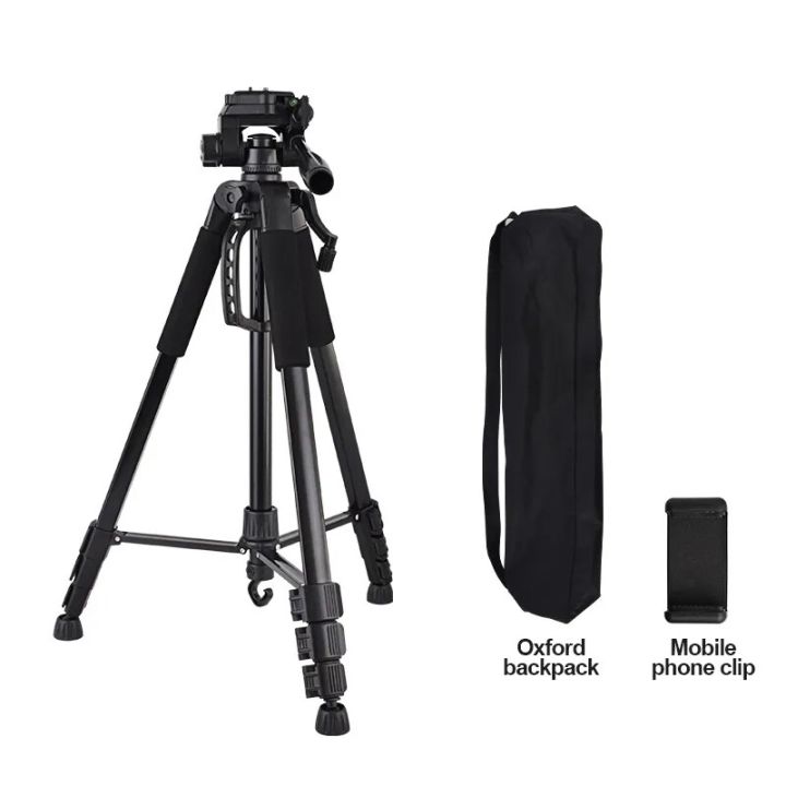 h-amp-a-ขายดี-135cm-ขาตั้งกล้อง-ขาตั้งกล้องถ่ายรูป-ขาตั้งกล้องมือถือ-แข็งแรง-ขาตั้งมือถือ-tripod-with-phone-clip-for-dslr-camera-canon-sony-fujifilm-nikon-smartphone