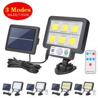 LED/COB Solar Powered Light Outdoors Motion Sensor Sunlight Waterproof Wall Emergency Street Security Lamp for Garden Decoration