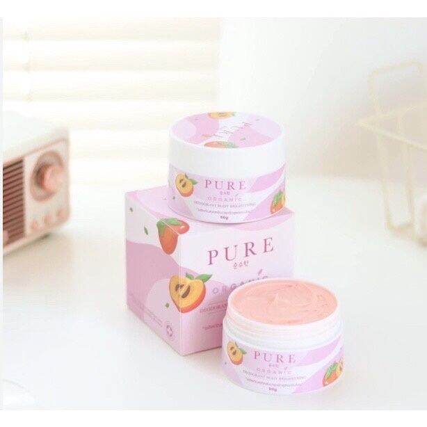 ครีมรักแร้เพียว-pure-สูตรอ่อนโยน-ผลิตภัณฑ์สำหรับดูแลผิว-ช่วยระงับกลิ่นกาย-ลดตุ่มหนังไก่-ช่วยบำรุงรักแร้ให้กระจ่างใส