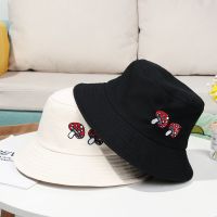 【CW】 Hat Embroidered Cotton Wide Brim Cap Men Outdoor