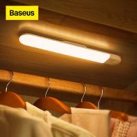 Baseus ภายใต้ไฟตู้ PIR LED ไฟเซ็นเซอร์ตรวจจับการเคลื่อนไหว LED ชาร์จไฟกลางคืนโคมไฟสำหรับตู้เสื้อผ้าห้องครัวห้องนอนตู้เสื้อผ้า