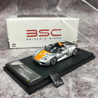 BSC 1:64 Model Car Pors918 Spyder Alloy Die-Cast Sport Vehicle- Orange LTD 499