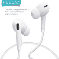 【50% OFF Voucher】KUULAA In Ear Earphones With Built-in Microphone With Mic 3.5mm In-Ear Wired Headset For Smartphones Type C Wired Earphones Only for Oppo Vivo Huawei Xiaomi Lightning Earphones for iPhone