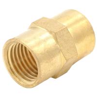 1/4 NPT Female Hex Nipple Reducer Brass Pipe Fitting Connector Adapter Water Gas Oil Fuel