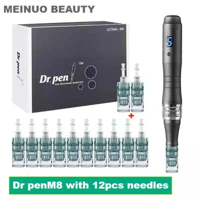 Dr Pen Ultima M8 Professional Microneedling Wireless   Face  Skin Care 11 16 36 Round Nano Needle  10 Pcs Cartridges