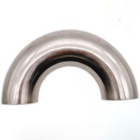 Free shipping 304 Stainless Steel Sanitary Weld 180 Degree Bend Elbow Pipe Fitting For homebrew Dairy Product 19mm-89mm