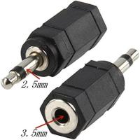 3.5mm Jack Stereo Headphone Socket to 2.5mm Mini Jack Adapter Converter