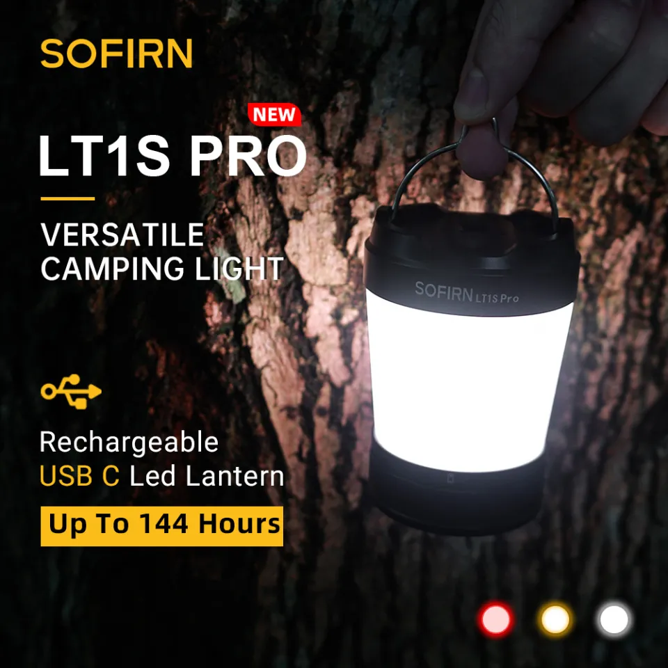 Sofirn LT1S USB C 21700 Rechargeable Camping Light Powerful Torch Portable  Emergency Lantern 2700K-6500K with Reverse Charging